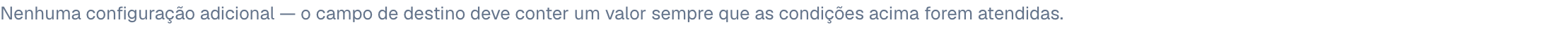uma verificação Required