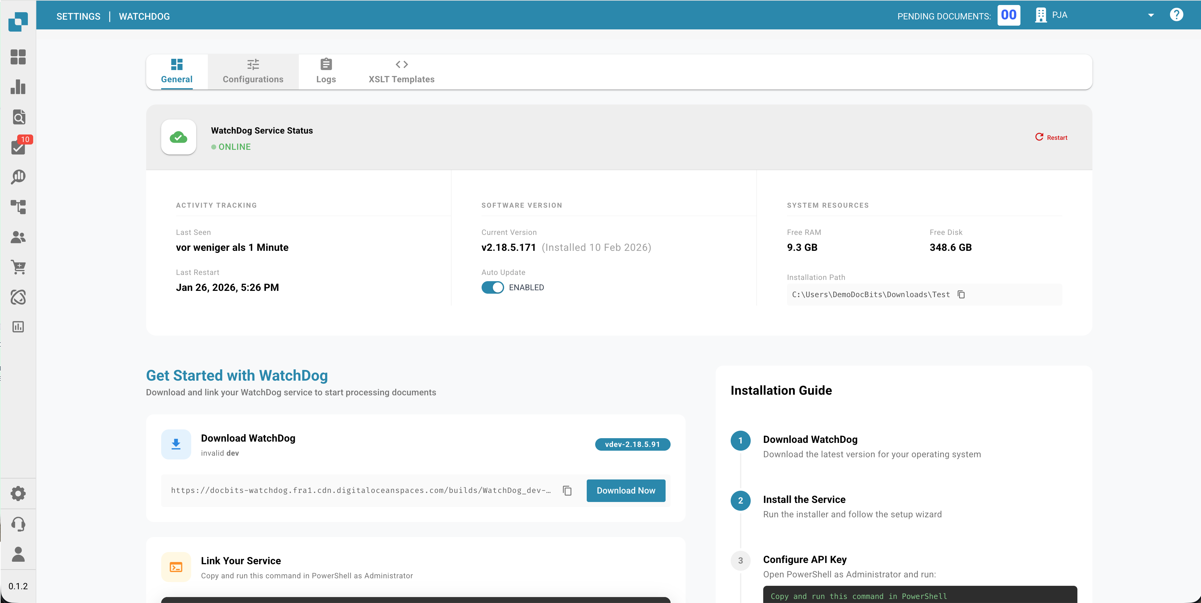 Visão geral do WatchDog